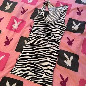 No Boundaries Zebra Print Tank Top
